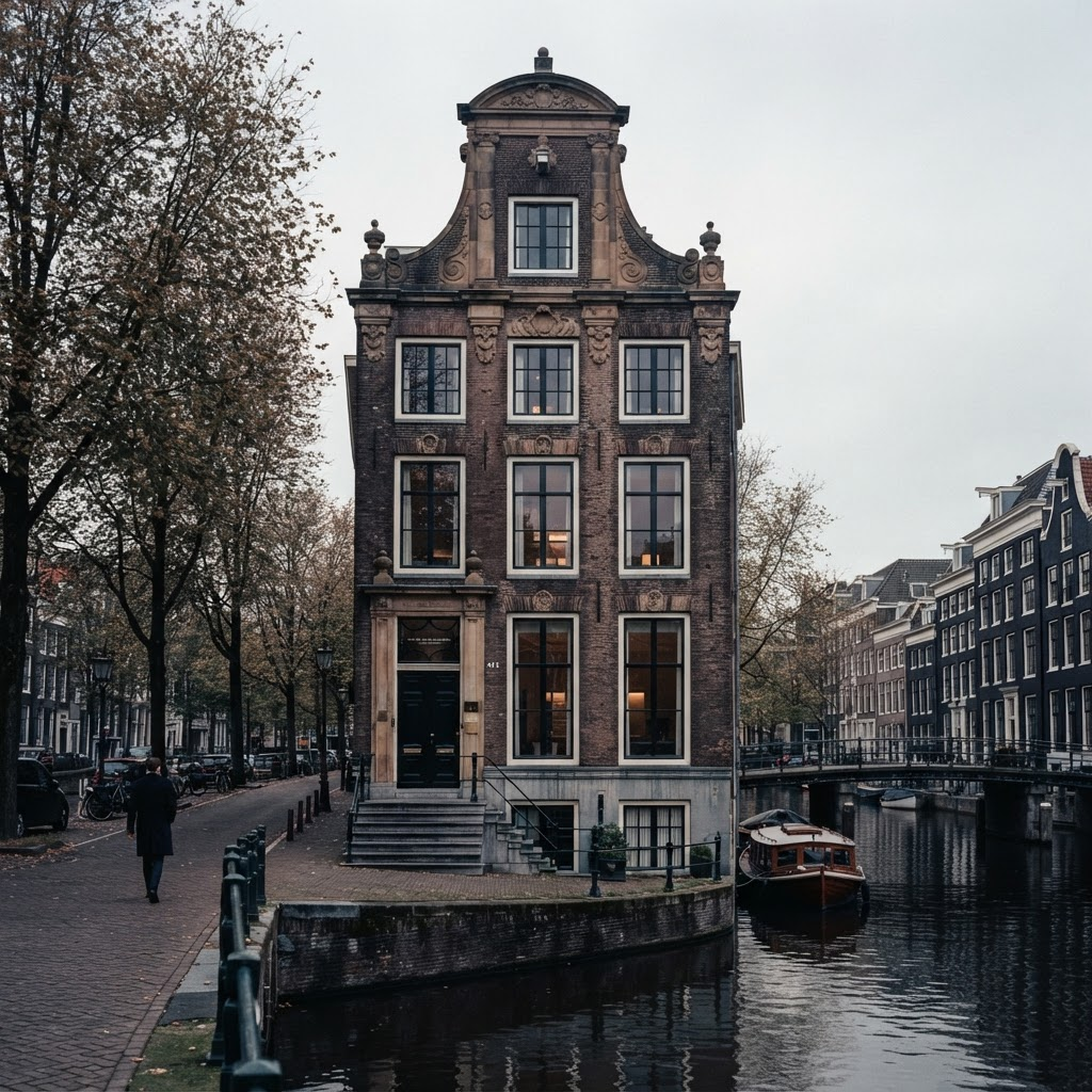 Grachtenpand aan de Herengracht in Amsterdam